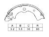剎車(chē)蹄片 Brake Shoe Set:K1186